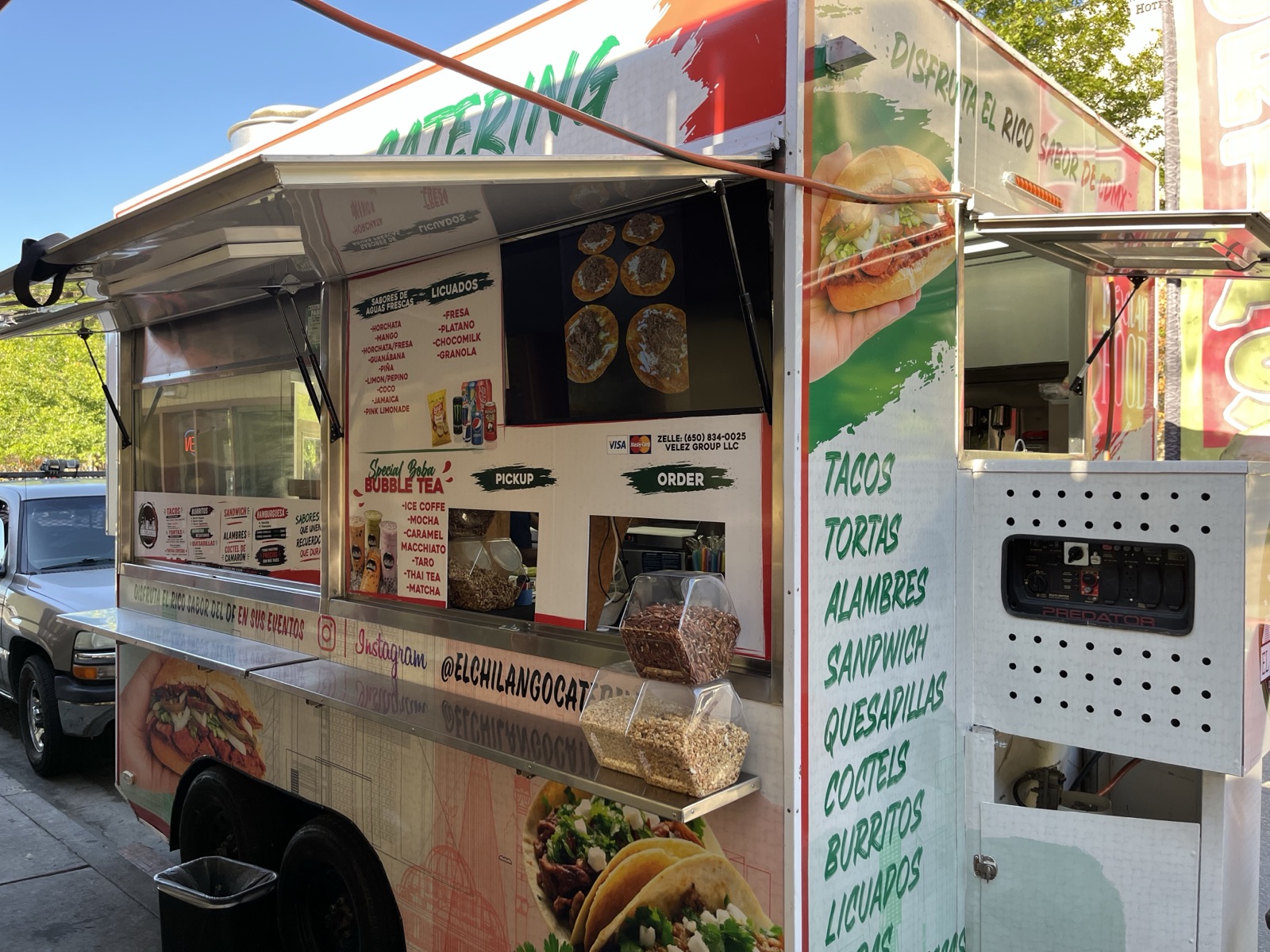 El Chilango food truck, serving tacos, tortas, and more