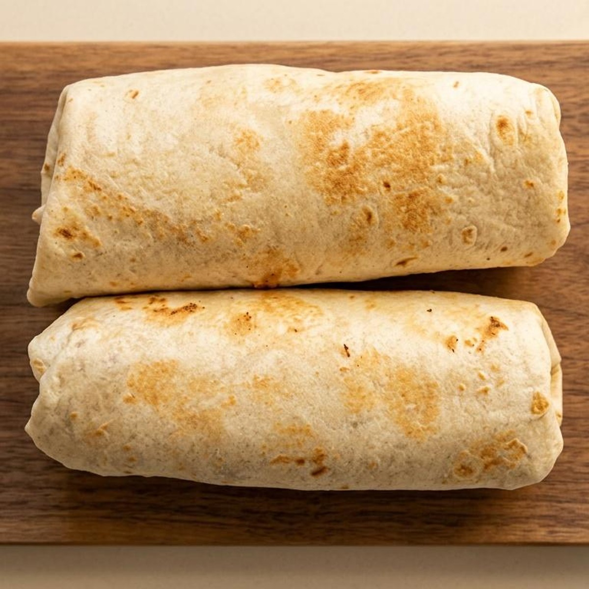 Egg with sausage breakfast burrito