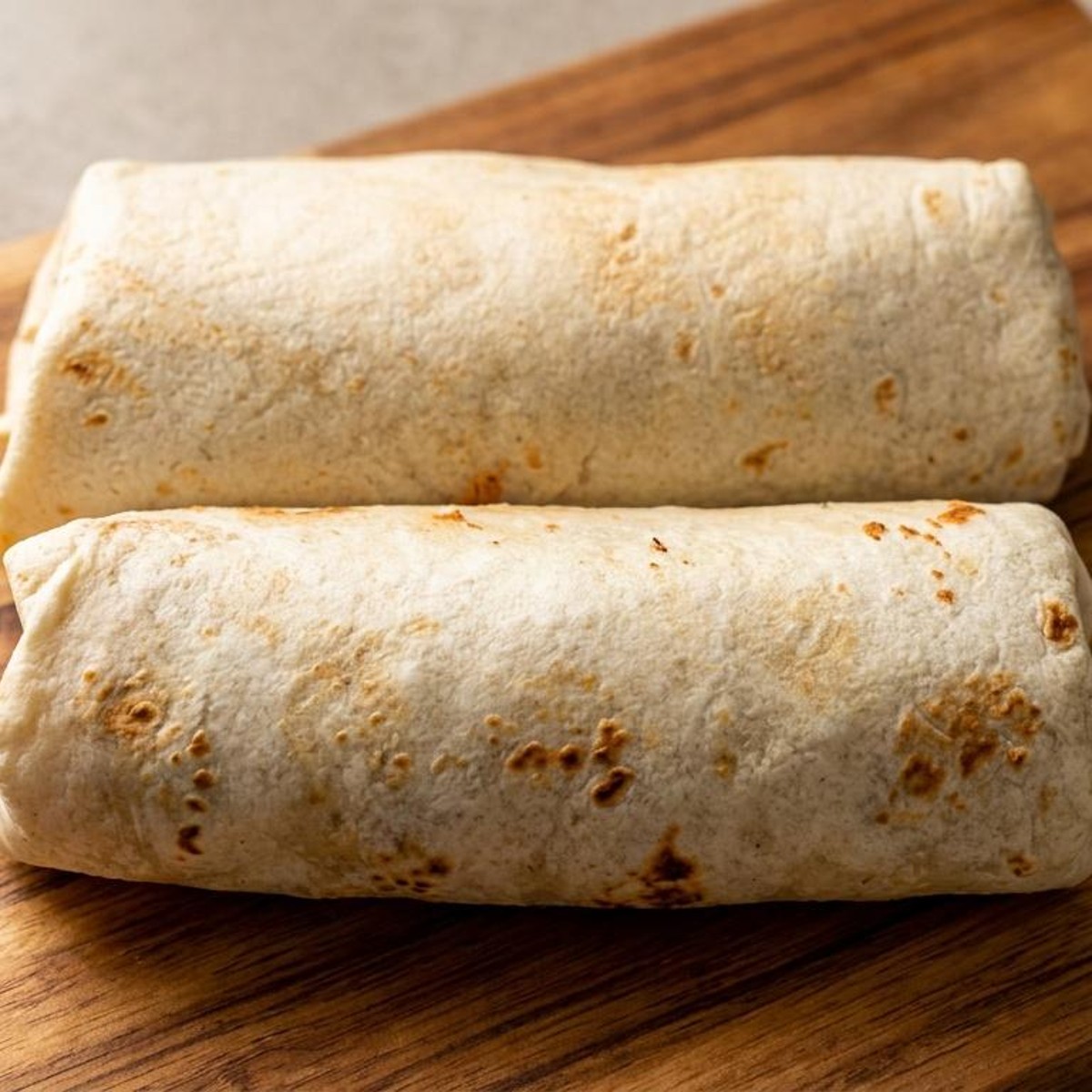 Egg with chorizo breakfast burrito